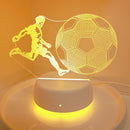Football Fan's Dream 3D Illusion Night Light - USB Powered Decorative Desktop Decor Light by Ljojo