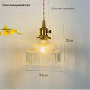 Ljojo Modern Amber Green Glass Pendant Lights for Kitchen Dining Room Decor