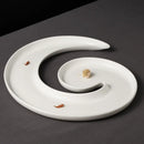 Ljojo Long Strip Ceramic Western Fruit Dish for Special Blended Cuisine