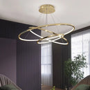 Ljojo LED Ring Ceiling Chandelier for Dining Room Minimalism Lighting