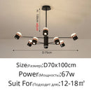 LED Spotlight Chandeliers Modern Rotatable Hanging Lamp for Cafe Restaurant by Ljojo