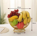 Iron Art Fruit Plate Basket for Living Room Table by Ljojo