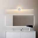 Ljojo LED Wall Lamps: White Black Mirror Headlights Sconce for Indoor Lighting