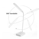 Ljojo LED Desk Lamp: Rechargeable, Foldable, Dimmable, 3 Color Levels