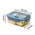 Ljojo Lunch Box Set: Leakproof, Microwave Safe, Divided, for Office Workers, Picnic, Camping