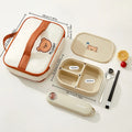 Ljojo 3-Grid Microwave Lunch Box Stackable Food Container