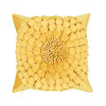 Ljojo 3D Sunflower Velvet Cushion Cover: Handmade Small Daisy Flower Throw Pillow
