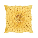 Ljojo 3D Sunflower Velvet Cushion Cover: Handmade Small Daisy Flower Throw Pillow