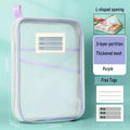 Ljojo™ Double-layer Mesh Zipper Stationery Organizer: Large Capacity School Office Supplies Bag