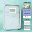 Ljojo™ Double-layer Mesh Zipper Stationery Organizer: Large Capacity School Office Supplies Bag