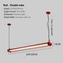 Ljojo Industrial Retro Glass Pendant Lighting for Office Bar Dining Room - LED Hanging Fixture