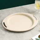 Ljojo Lilac Wheat Straw Dinner Plates Set - Eco Friendly Lightweight Tableware