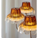 French Glass Chandelier for Living Room with Industrial Style Pendant Light by Ljojo
