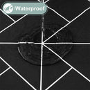 Ljojo 30x72inch Elastic Waterproof Rectangle Table Cover for Home Party & Outdoor