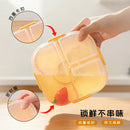 Ljojo Divided Lunch Box: Leakproof Portable Container for Salad, Fruit, and Bento