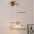 Ljojo LED Wall Lights Bar Clear Glass Bedside Lamp Stair Light Fixtures