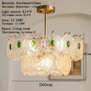 Emerald Green Glass Chandelier for Bedroom and Living Room by Ljojo