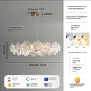 Ljojo Luxury Glass Crystal Chandelier for Living Room, Bedroom, and Study