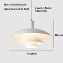 LED Pendant Light Creative Metal Umbrellas Modern Gradient Colourful UFO Adjustable Lighting Ljojo