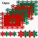 Christmas Snowflake Felt Coaster Set by Ljojo