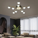 Ljojo Modern Black LED Chandelier Ceiling Light Fixture for Home Decor Living Room Dining