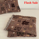 Ljojo 4-Layer Cotton Gauze Fringed Blanket for Spring & Summer