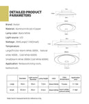 Ljojo LED Ceiling Light: Modern, Waterproof, Soft Lighting for Living Room, Bedroom
