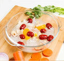 Ljojo 1400ml Glass Bowl with Lid - Heat-Resistant Microwave Soup & Salad Plate