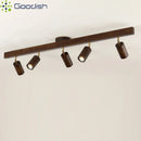 Ljojo Wooden Surveillance Camera LED Pendant Lights Chandeliers for Stylish Minimalist Home Decor