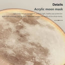 LED Moon Walnut Ceiling Light 26/34CM by Ljojo for Bedroom Living Room Home Decor