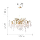 Ljojo Luxury Crystal Chandelier Pendant Lamp for Elegant Living Spaces