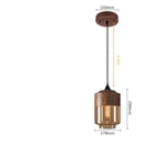 Nordic Wood Grain Color Led Pendant Lamp Modern Glass Pendant Lamp by Ljojo
