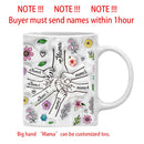 Ljojo 3D Flowers Name Mug for Mother's Day Gifts