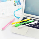 Ljojo Mini USB LED Desk Lamp 5V 1.2W Flexible Portable Night Light for Eye Protection