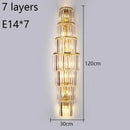 Ljojo Luxury Crystal Wall Lamp for Hotel Lobbies, Villas, and Living Rooms