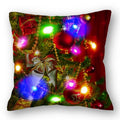 Christmas Santa LED Light Pillowcase for Home Decor, 45x45cm - Ljojo