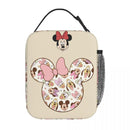 Ljojo Minnie Mouse Insulated Lunch Bag for Girls - Cute School Picnic Food Storage