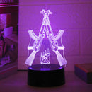 Gun 3D Night Light - Creative Desktop & Bedroom Decoration LED Mini Gift - Ljojo