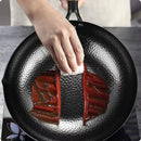 Ljojo 28cm Iron Frying Wok Pan, Handmade Cast, Gas Stove Kitchen Cookware