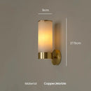 Ljojo Marble Wall Lamp: Chinese Copper Nordic Designer Home Lighting