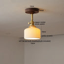 Ljojo LED Glass Ceiling Lamp Modern Yellow Lighting for Home Restaurant Hallway