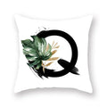 Floral Alphabet Pillow Case by Ljojo: Home & Car Decorative Cushion Cover