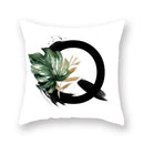 Floral Alphabet Pillow Case by Ljojo: Home & Car Decorative Cushion Cover
