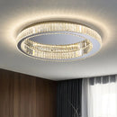 Ljojo Crystal Ceiling Lamp Ring Chandelier Modern Living Room Bedroom Lighting Fixtures