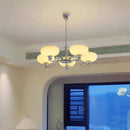 Nordic Vintage Silver LED Pendant Light for Living Room Dining Bedroom by Ljojo