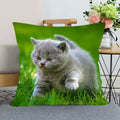 Cute Cat Print Pillowcase by Ljojo - Perfect for Home, Car, and Sofa