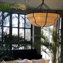 American Retro Wabi Sabi Fabric Pendant Lights by Ljojo | Elegant Dining Room Lighting Fixture
