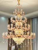 French Crystal Chandelier Luxury Living Room Candle Lamp Ljojo