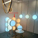 Modern Chrome Metal Floor Lamp with Acrylic Ball | White Yellow Standing Light for Living Room by Ljojo