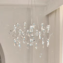 Luxury Blue Crystal Chandelier LED Pendant Light Modern Art Design Ljojo
